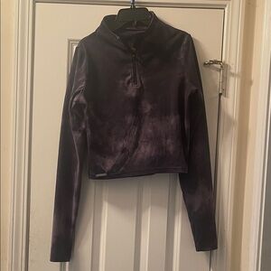 Skywear Tie Die Quarter-Zip Top